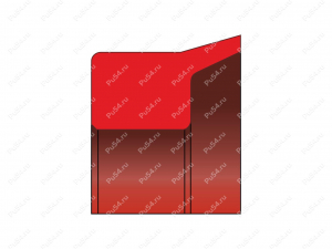 Грязесъемник 95х86,4х92х5,3 аналог WEL GGW 95 GUARNITEC SAA 95 ASTON SEALS, Product Code 70-02-001271, Polyurethane, PU54/M92/красный, Image №1